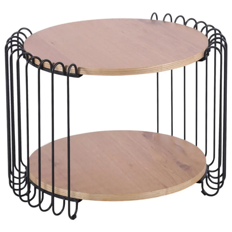 Couchtisch in Holz, Metall, Holzwerkstoff 60/60/48 cm