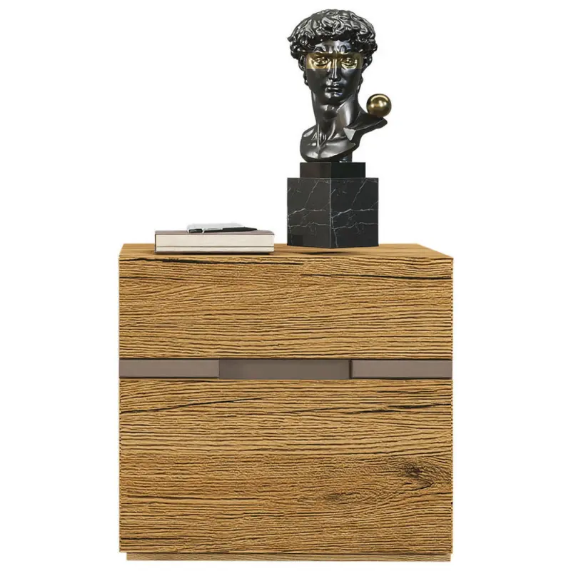 Tv-Element Taupe, Wildeiche 60/56/44 cm