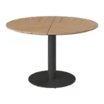 XXXLutz Lauterach - Ihr M&ouml;belhaus bei Bregenz Gartentisch 120/74/120 cm Metall, Kunststoff Naturfarben, Schwarz rund