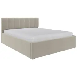 Polsterbett Lattenrost, Bettkasten Beige 160/200 cm