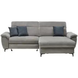 Ecksofa in Chenille Grau