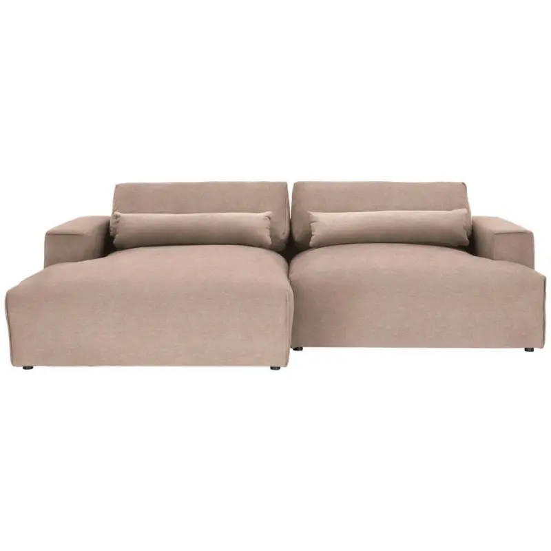 Ecksofa Felicia in Struktur Hellbraun 187/267 cm