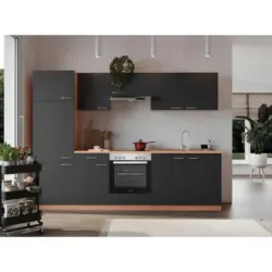 K&uuml;chenblock 270 cm in Grau