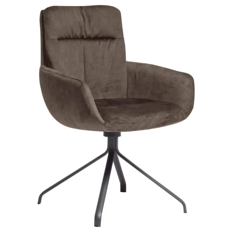 Armlehnstuhl Lederauswahl, Stoffauswahl, Sitzfl&auml;che 360&deg; drehbar, Gestellauswahl, automatische R&uuml;ckholfunktion Velours