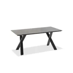 Gartentisch Kunststoff Anthrazit, Grau rechteckig