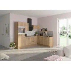 Eckk&uuml;che 270/200 cm in Eichefarben