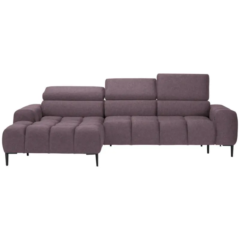 Ecksofa in Webstoff Flieder 177/270 cm