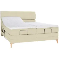 Boxspringbett 180/200 cm in Beige