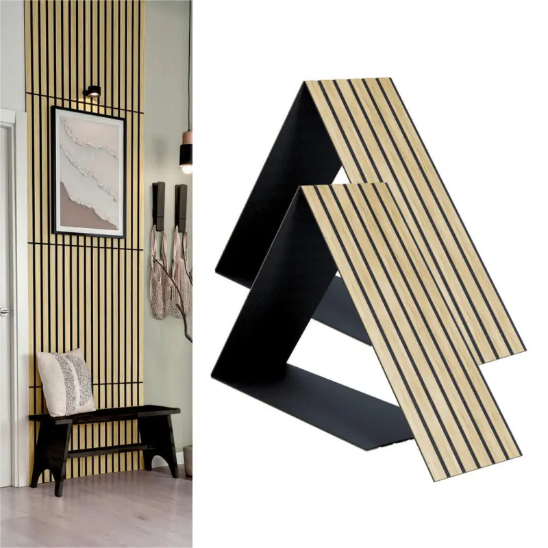 Akustikpaneel Echtholz Eiche hell Compact 2 St&uuml;ck