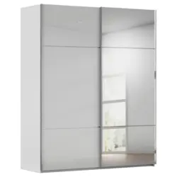 Schwebet&uuml;renschrank in Grau