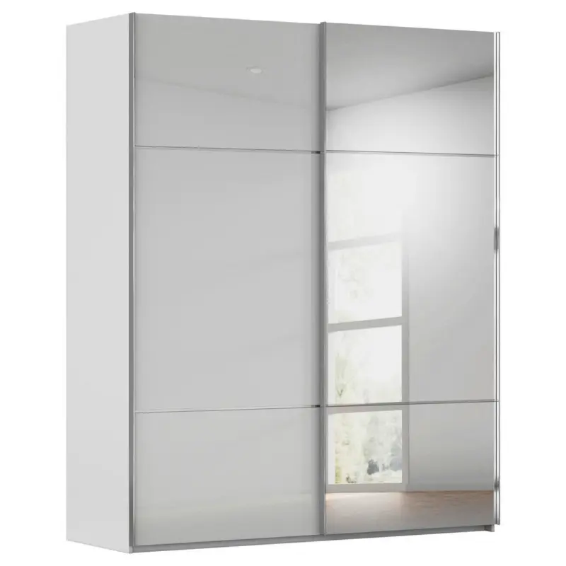 Schwebet&uuml;renschrank in Grau