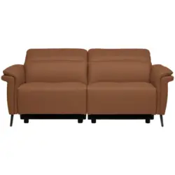3-Sitzer-Sofa in Echtleder Cognac