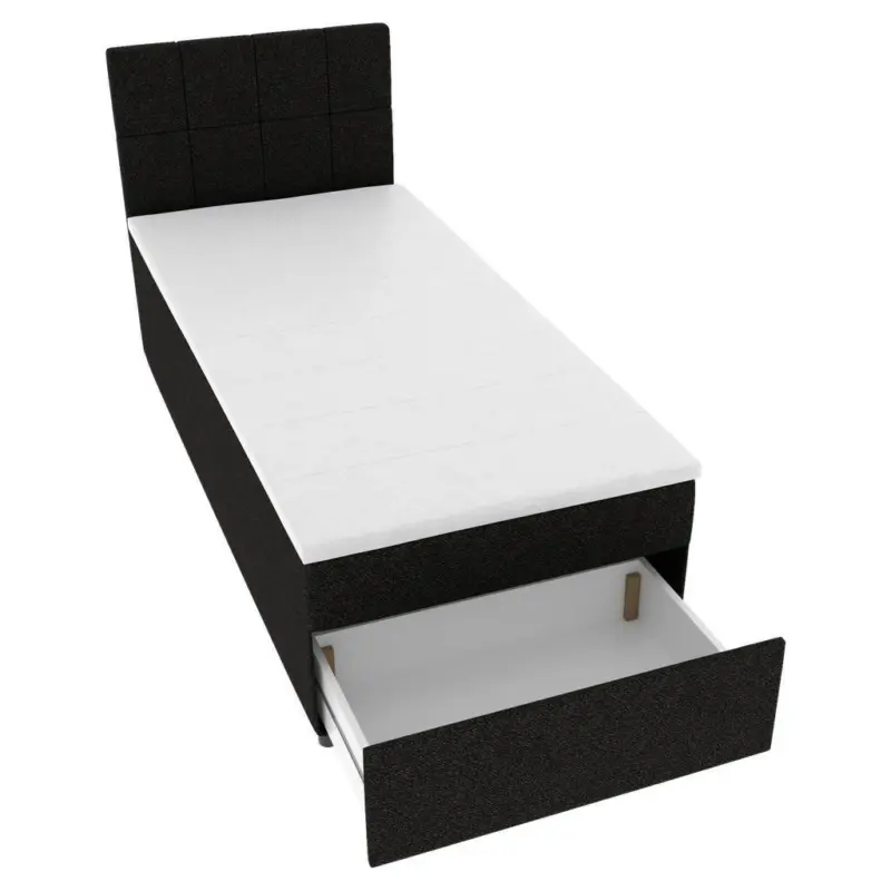 Boxbett 90/200 cm in Schwarz