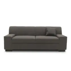 3-Sitzer-Sofa in Webstoff Braun, Schwarz