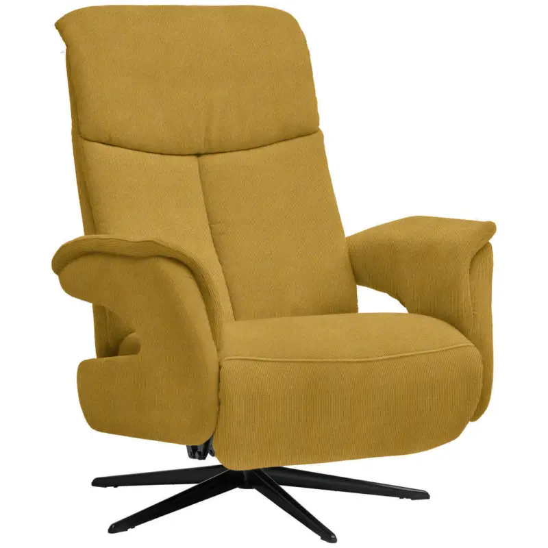 Relaxsessel in Textil Currygelb