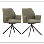 XXXLutz Lauterach - Ihr M&ouml;belhaus bei Bregenz Armlehnstuhl-Set 2 St&uuml;ck Sitzfl&auml;che 180&deg; drehbar, automatische R&uuml;ckholfunktion Chenille