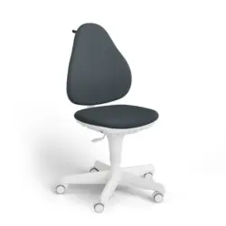 Jugenddrehstuhl in Netzbespannung Grau, Wei&szlig;