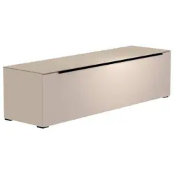 Lowboard Schwarz, Sandfarben 160/43/45 cm