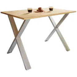 Esstisch in Metall, Holzwerkstoff 140/80/76 cm