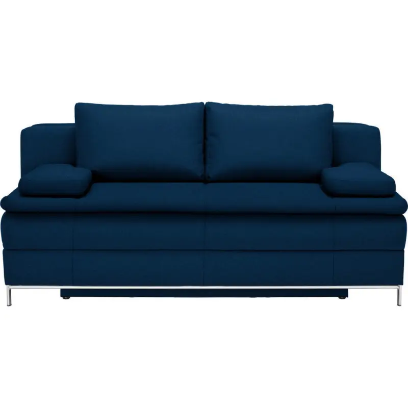 Boxspringsofa Centa in Webstoff Dunkelblau Modern