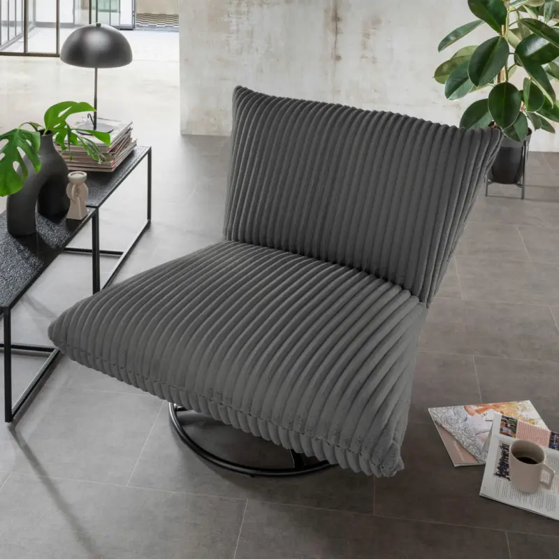 Relaxsessel in Textil Anthrazit