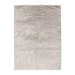 Flachwebeteppich 160/230 cm Silberfarben, Beige