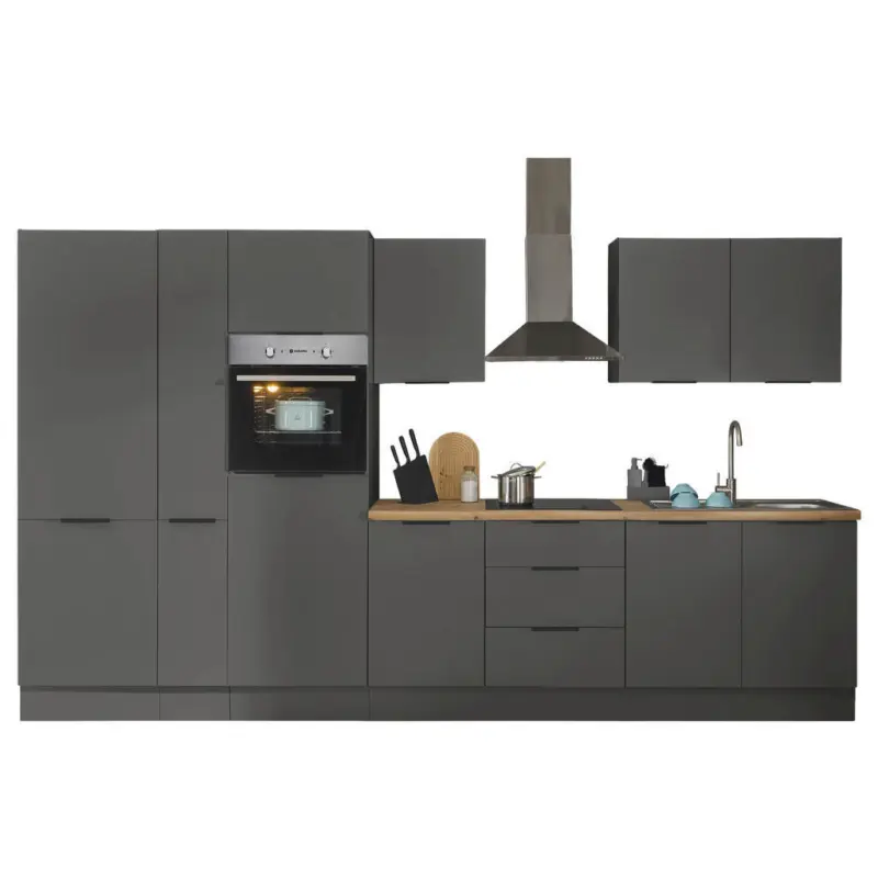 K&uuml;chenblock in Graphitfarben