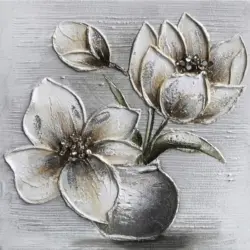 &Ouml;lgem&auml;lde Blumen 30/30 cm