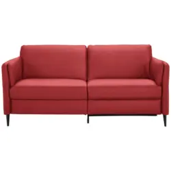 3-Sitzer-Sofa Latina in Echtleder Rot