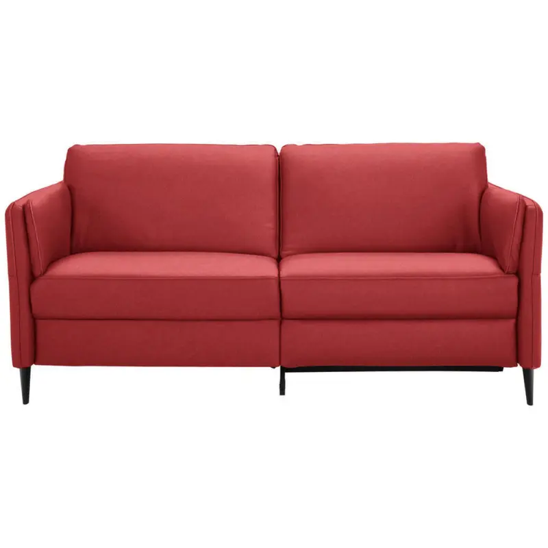 3-Sitzer-Sofa Latina in Echtleder Rot