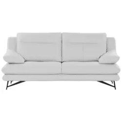 2,5-Sitzer Cezanne in Echtleder Wei&szlig;