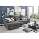 XXXLutz Lauterach - Ihr M&ouml;belhaus bei Bregenz Ecksofa in Flachgewebe Grau