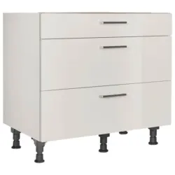 Kochfeldumbauschrank 90/87/56 cm in Hellgrau