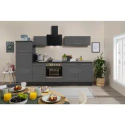 K&uuml;chenblock 280 cm in Grau