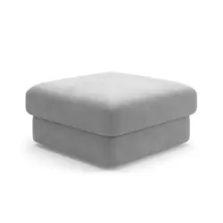 Hocker in Textil Grau