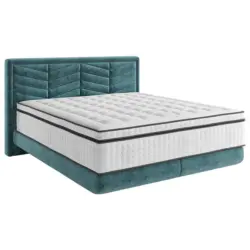 Boxspringbett 140/200 cm in Blau