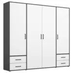 XXXLutz Lauterach - Ihr M&ouml;belhaus bei Bregenz Dreht&uuml;renschrank in Grau, Wei&szlig;