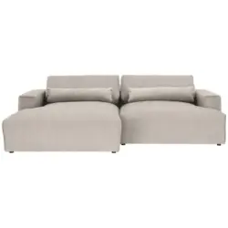 Ecksofa Felicia in Struktur Beige 187/267 cm