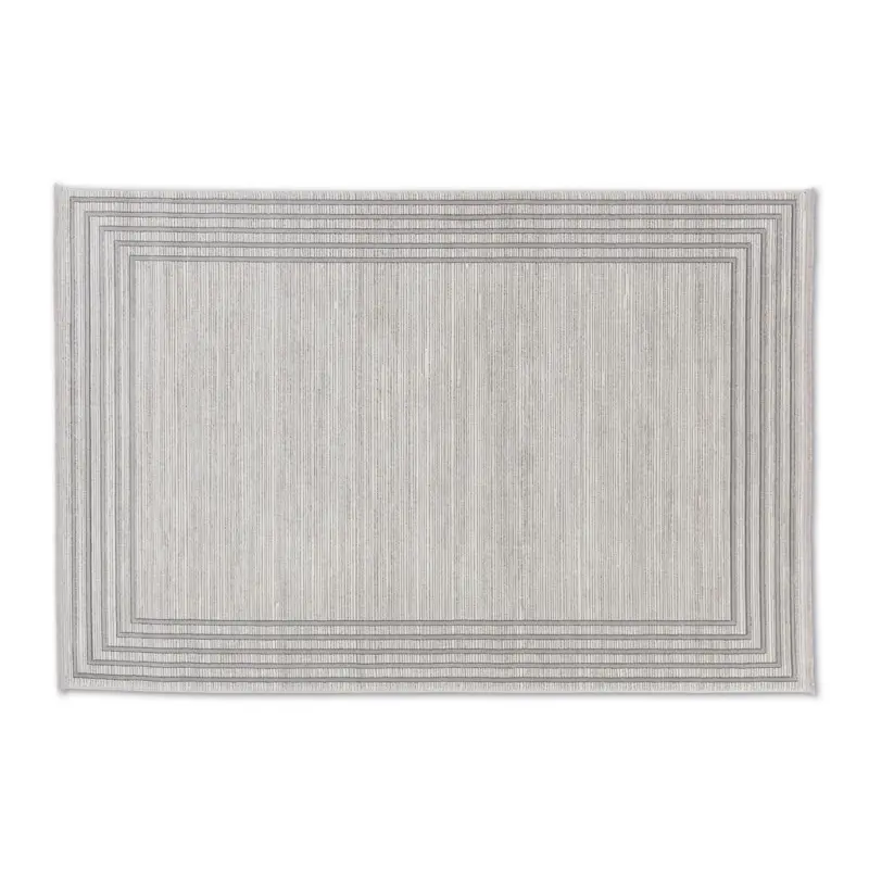 Webteppich 80/150 cm Silberfarben