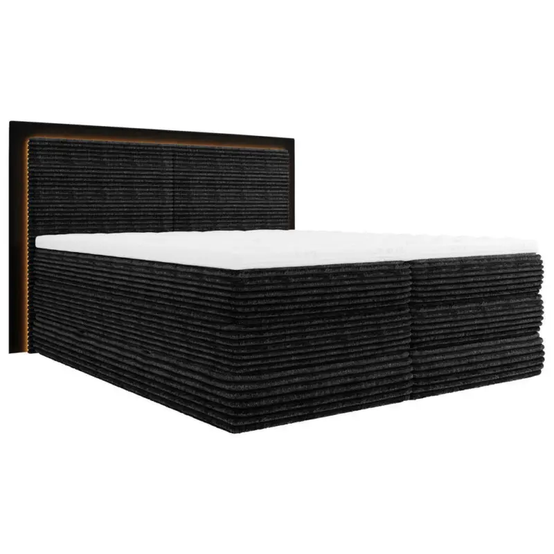 Boxspringbett 180/200 cm in Schwarz