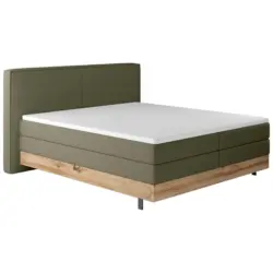 Boxspringbett 160/200 cm in Olivgr&uuml;n