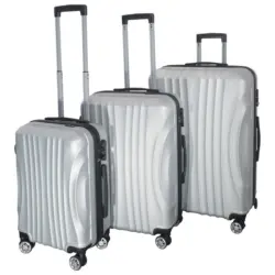 Reisekofferset Silberfarben 3-teilig