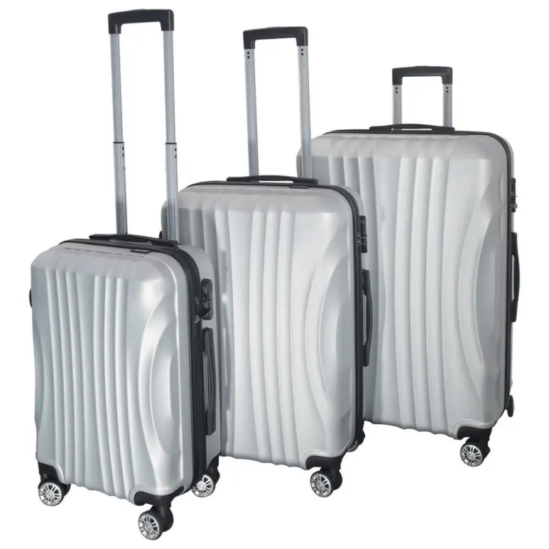 Reisekofferset Silberfarben 3-teilig