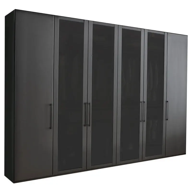 Dreht&uuml;renschrank in Graphitfarben