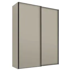 Schwebet&uuml;renschrank in Sandfarben