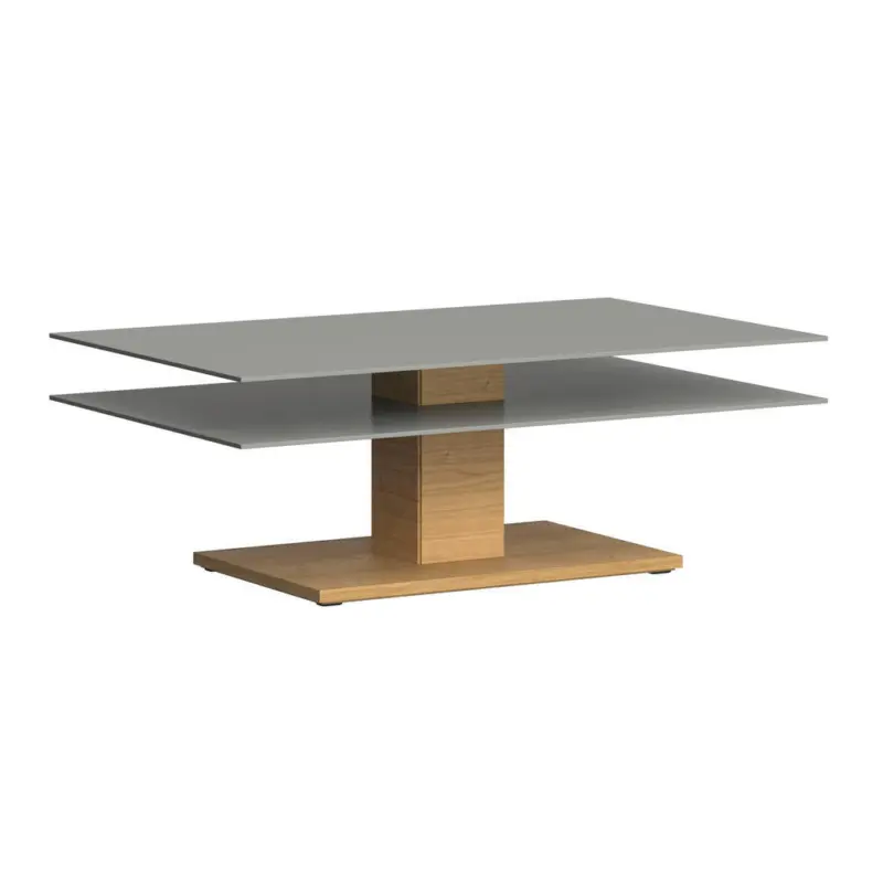 Couchtisch in Holz, Glas, Holzwerkstoff 120/75/43 cm