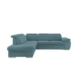 Ecksofa in Cord Petrol