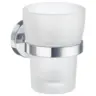 Zahnputzbecher Metall, Glas
