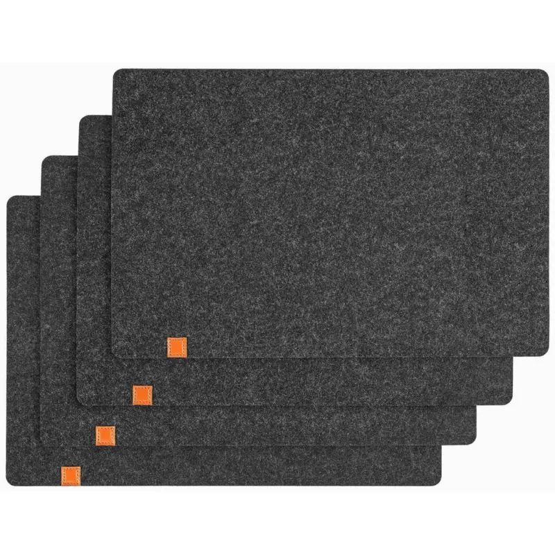 Tischset Life Style Textil Filz Anthrazit 45/30 cm