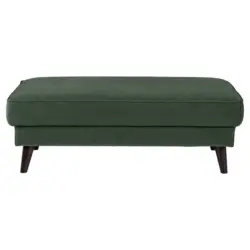 Hocker in Textil Dunkelgr&uuml;n